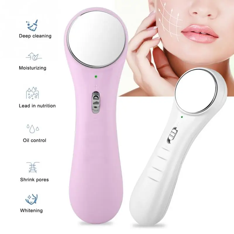 Новая портативная ультразвуковая ионная косметическая машина для лица