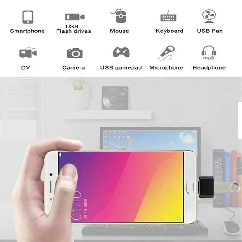 1 шт. тип-c Android OTG адаптер Micro разъем конвертер USB мужчина к USB Женский Высокое качество тип-c Android OTG адаптер