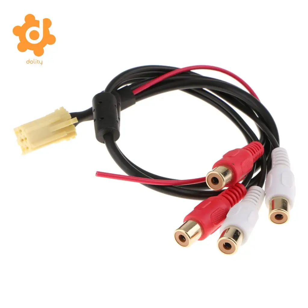 Mini ISO AUX адаптер 4RCA кабель для Blaupunkt VW Audi Seat Skoda Ford | Автомобили и мотоциклы