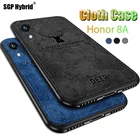 Тканевый чехол, мягкий чехол для Huawei Honor 8A с оленем, мягкие чехлы для Huawei Honor 8X 8 lite 8 lite a8, чехол для телефона, тканевый чехол с рамкой