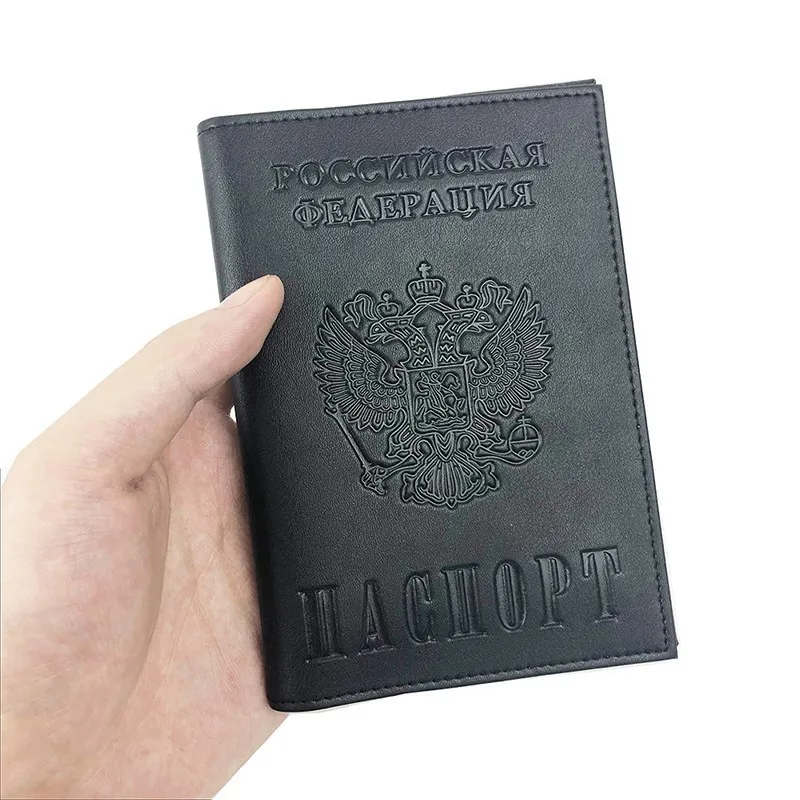 Обложка для паспорта мужчин универсальная дорожная российского и американского