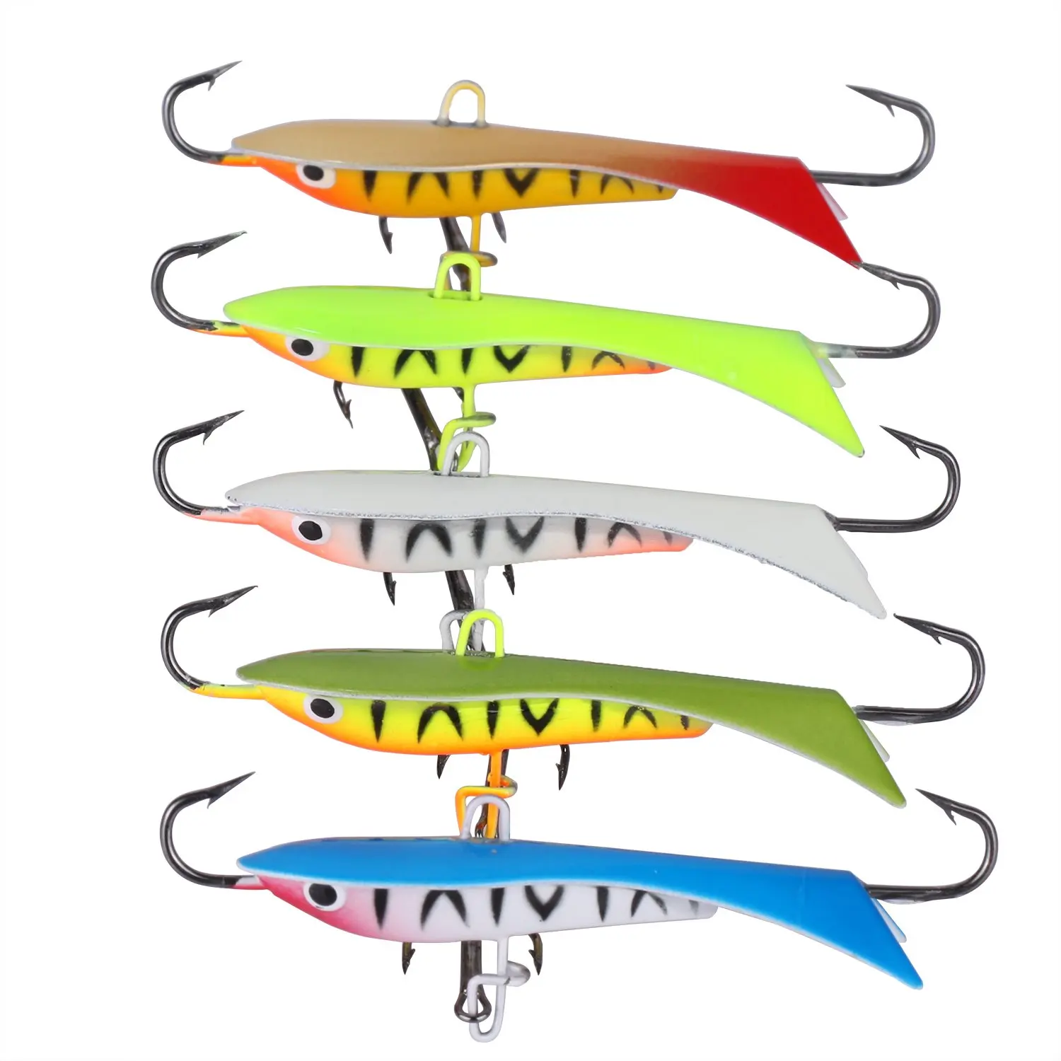 SEWS-5Pcs/лот Джиги для ловли льда с тройным крючком один крючок Walleye зимние приманки |