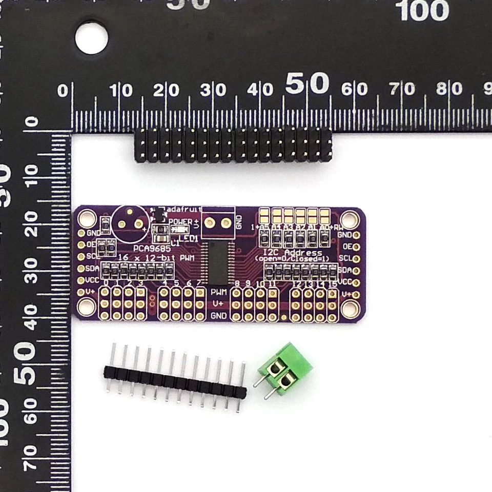 16 канальный 12 битный интерфейс PCA9685 или Raspberry Pi PWM/Servo модуль щит