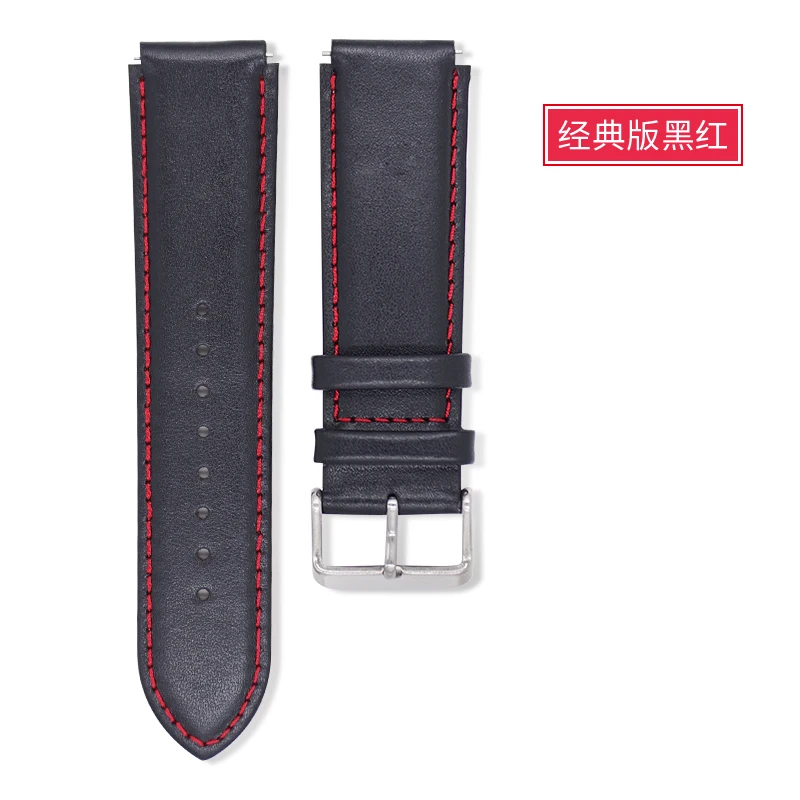 Universal 20mm 22mm Strap for AMAZFIT Bip Stratos 2 Samsung Gear 3 Cowhide Leather Band Bracelet Men Women Business Style | Электроника