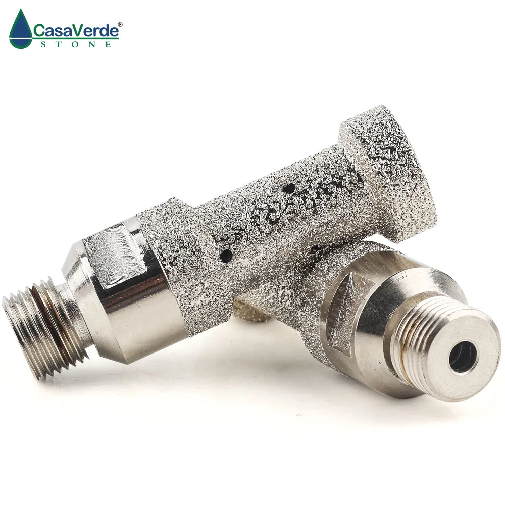 Алмазные 20 мм 7/8 дюйма CNC пальцевые биты с 1/2 газовой резьбой для сверления и