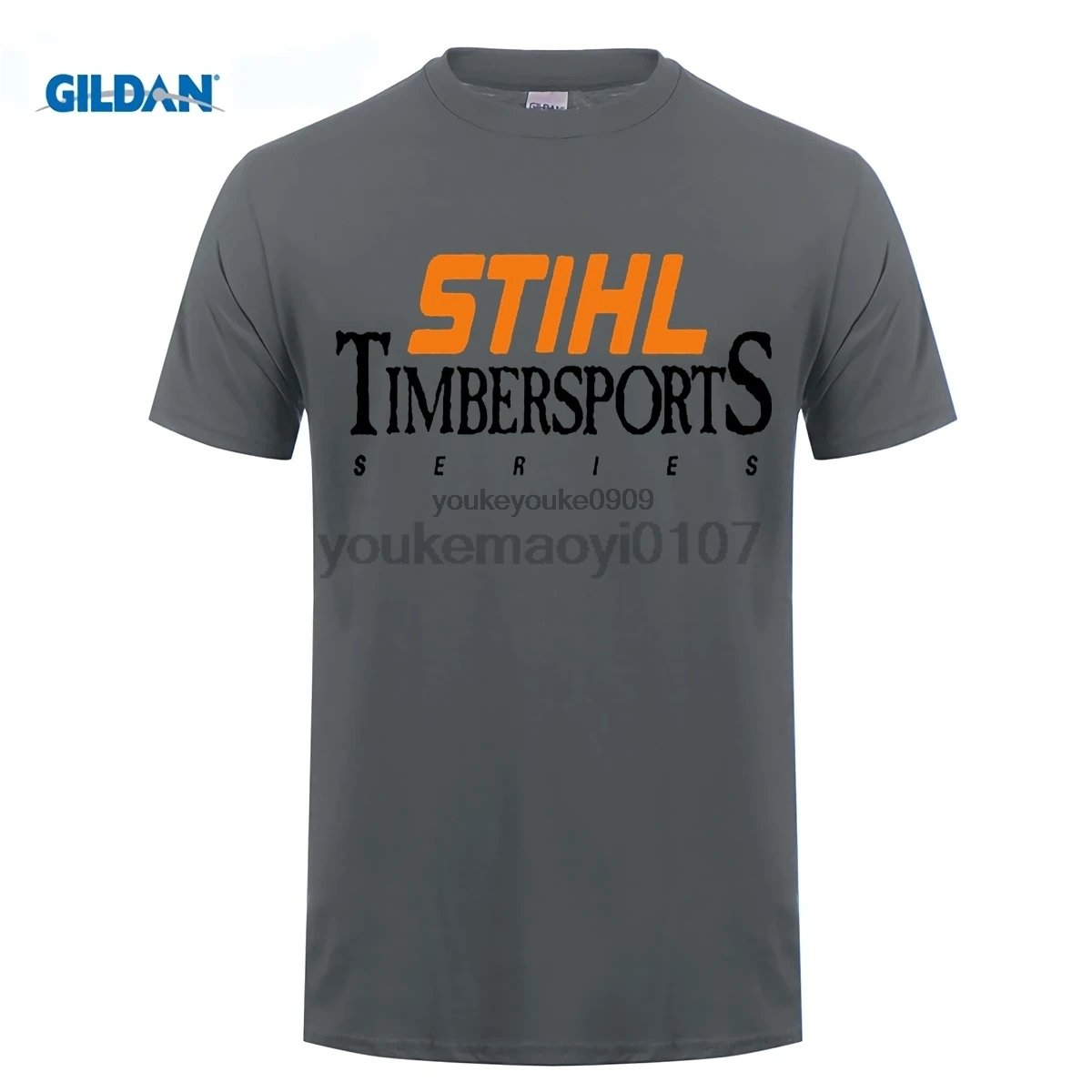 GILDAN брендовая футболка мужские хлопковые футболки с логотипом серии Stihl Timbersports -
