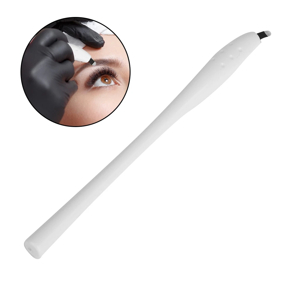 Manual Microblading Pen with Needles Plastic Handle Makeup Tool Permanent Tattoo Disposable Pens | Красота и здоровье