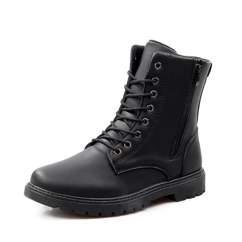 Кожаные мужские мотоциклетные ботинки для верховой езды Martin botas hombre черные