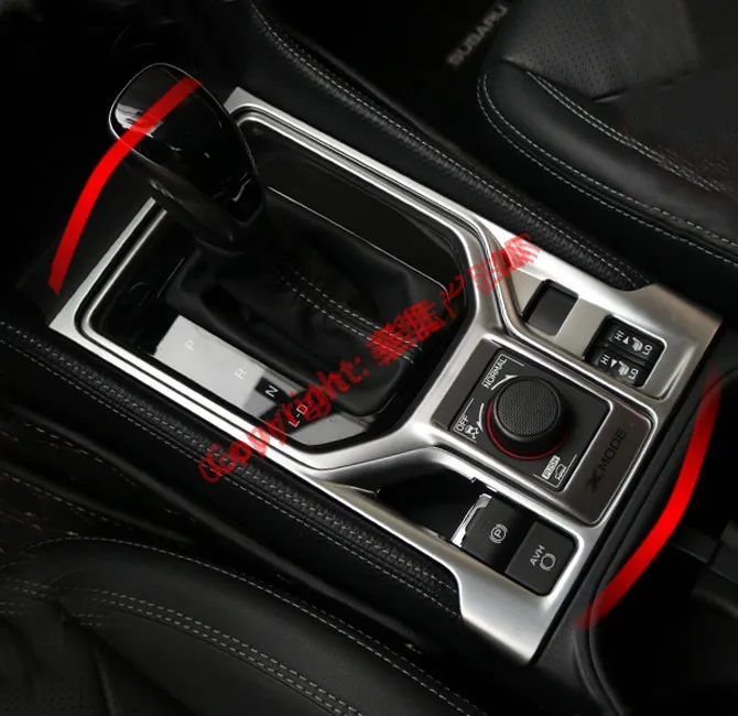 

ABS Pearl Chrome Interior Gearshift Knob Cover Trim Panel For Subaru Forester SK 2018 2019
