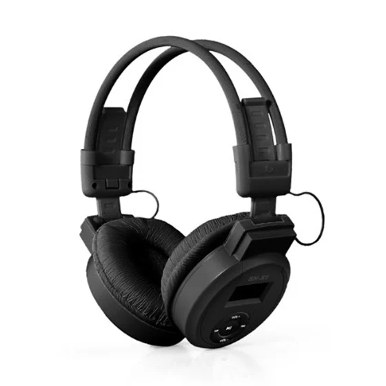 Черные мини спортивные наушники гарнитура MP3 плеер Поддержка Micro SD TF + fm