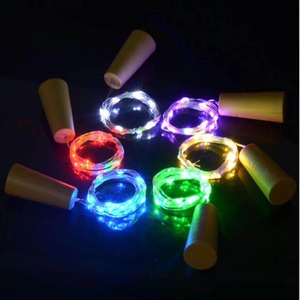 3 шт. Новый 2 м 20 Led свет шнура батарея в комплекте пробка для бутылки вина с