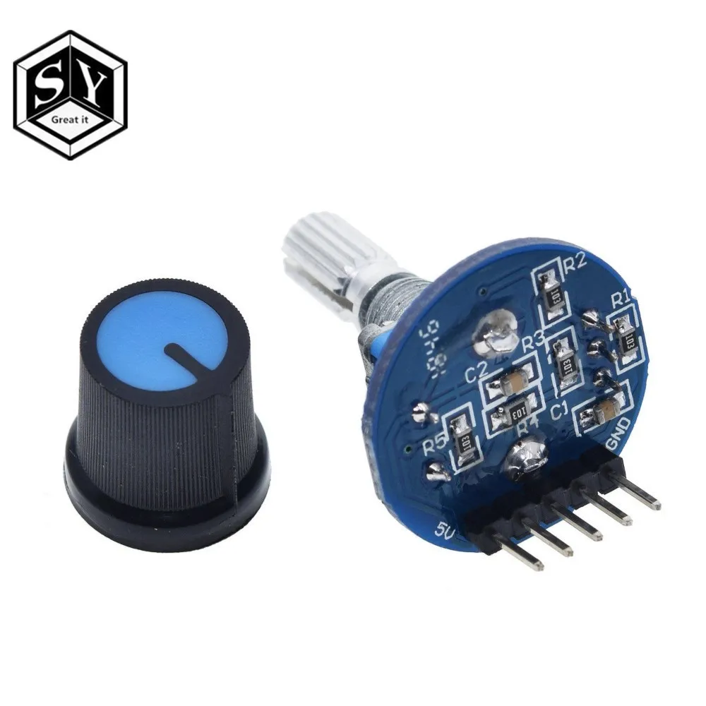 Большой это поворотный модуль кодировщика для Arduino кирпичный датчик разработки круглый аудио вращающийся Потенциометр ручка крышки EC11