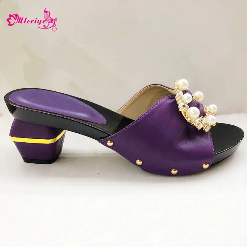 Женская обувь новейшего дизайна летняя для вечеринки в нигерийском стиле