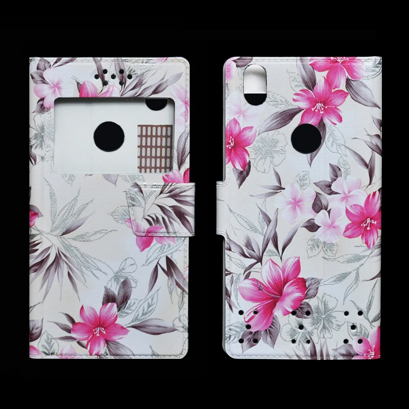 Чехол книжка dower me из искусственной кожи с цветком для смартфона PRESTIGIO S MAX PSP7610DUO 6 10