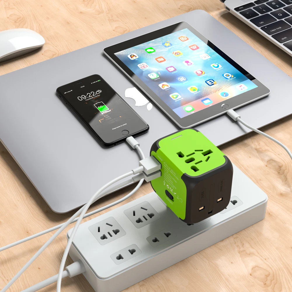 JMFONE Международный адаптер для путешествий 2 USB Универсальная Розетка Plug зарядное