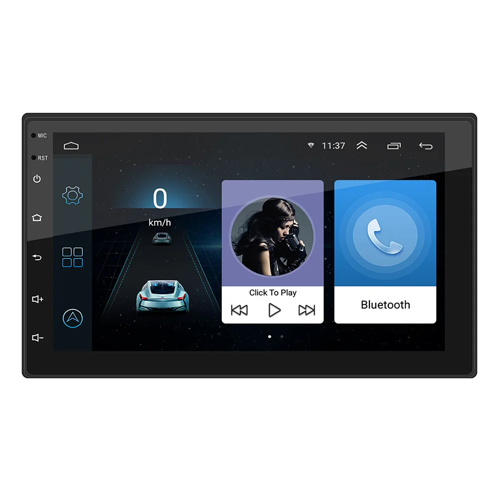 Автомагнитола на Android 7 &quotсенсорный экран MP5 Bluetooth GPS навигация радио FM лента