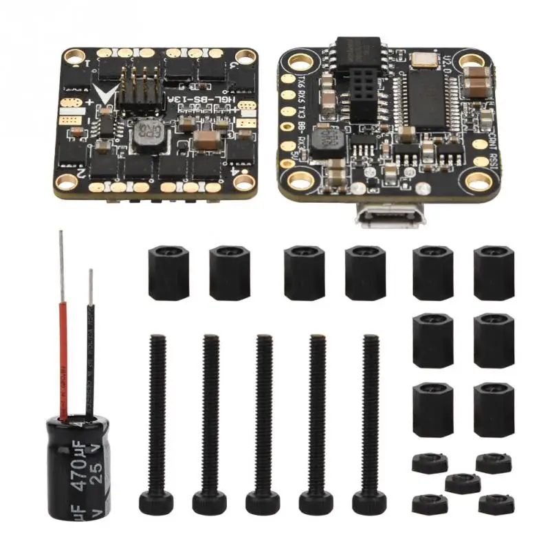 HGLRC XJB F413 микро F4 FC 5 V/3A BEC Blheli_S 13A 4in1 ESC для 65 мм 130 рама беспилотника комбинированная