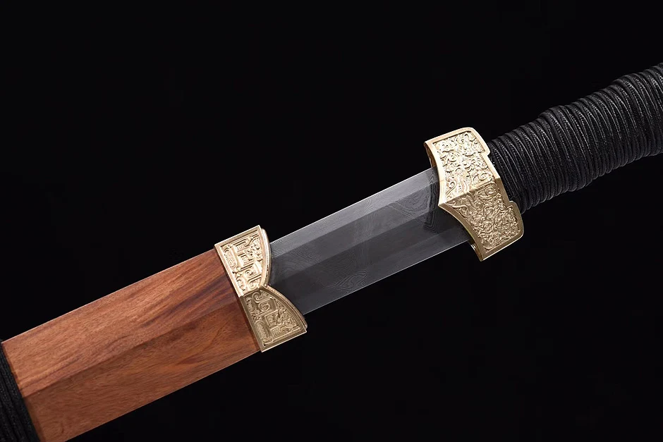 Home Decor Chinese Sword Hand-Made Damascus Folded Steel Full tang Blade Oil Quenched Collection sword Knife | Дом и сад