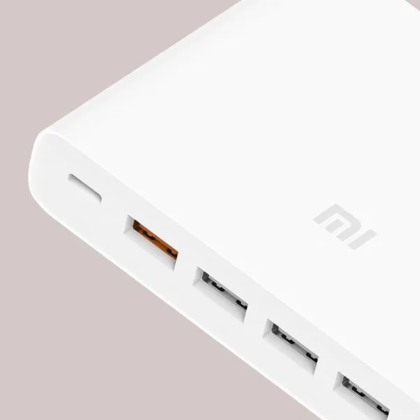 Оригинальный адаптер для быстрой зарядки Xiaomi 5 X 1 60 Вт QC3.0 с защитой от 4 USB выходных