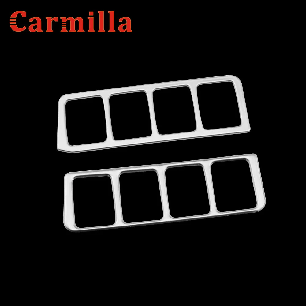Carmilla наклейка на панель управления переключателем фар из нержавеющей стали для