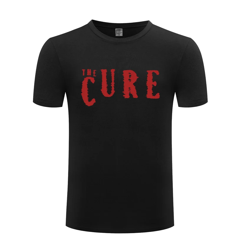 Мужская футболка с круглым вырезом The Cure Rock Band повседневная хлопковая коротким рукавом 2018|Мужские футболки| |