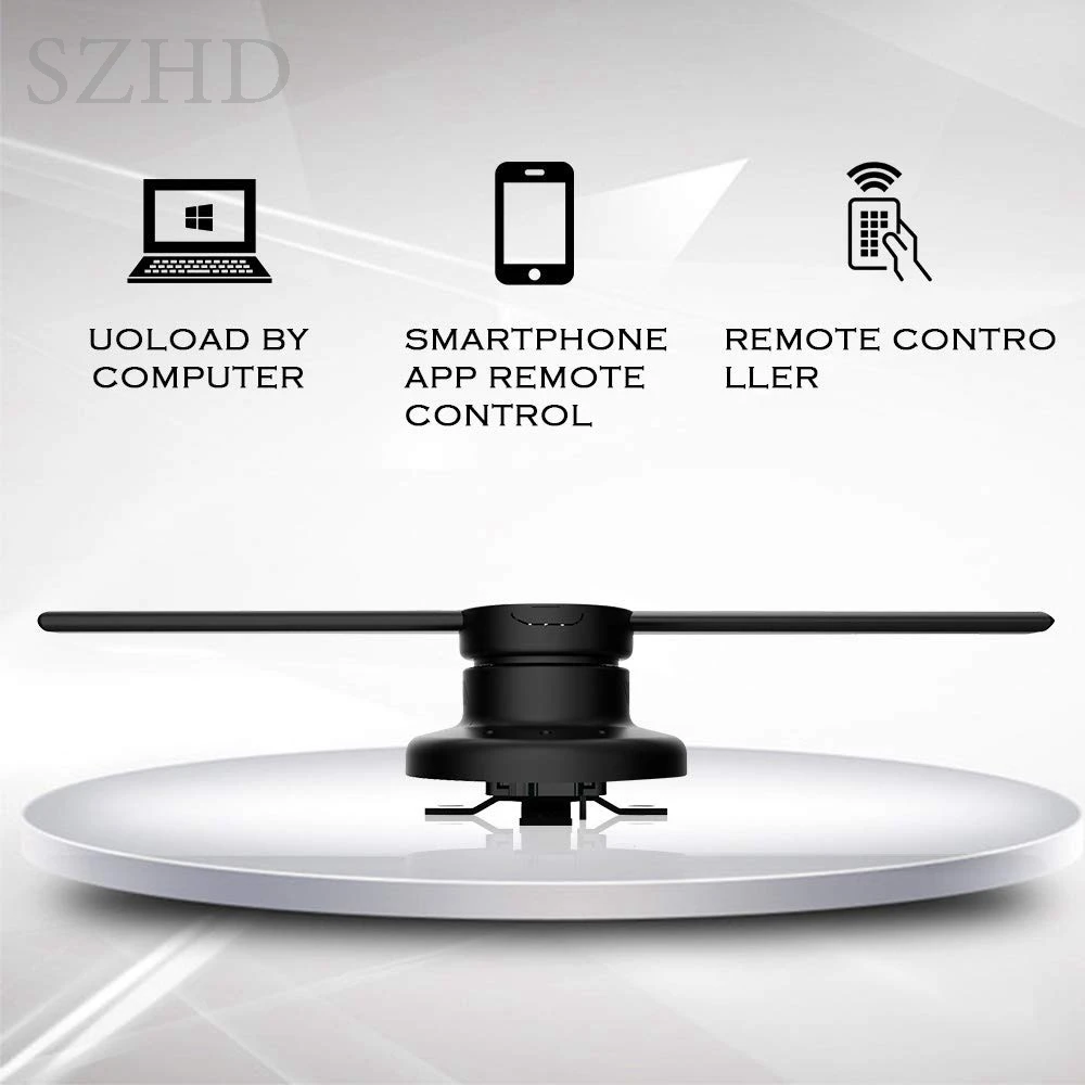 3D Wi Fi 320 светодиодный голографический проектор проигрыватель дисплей вентилятор