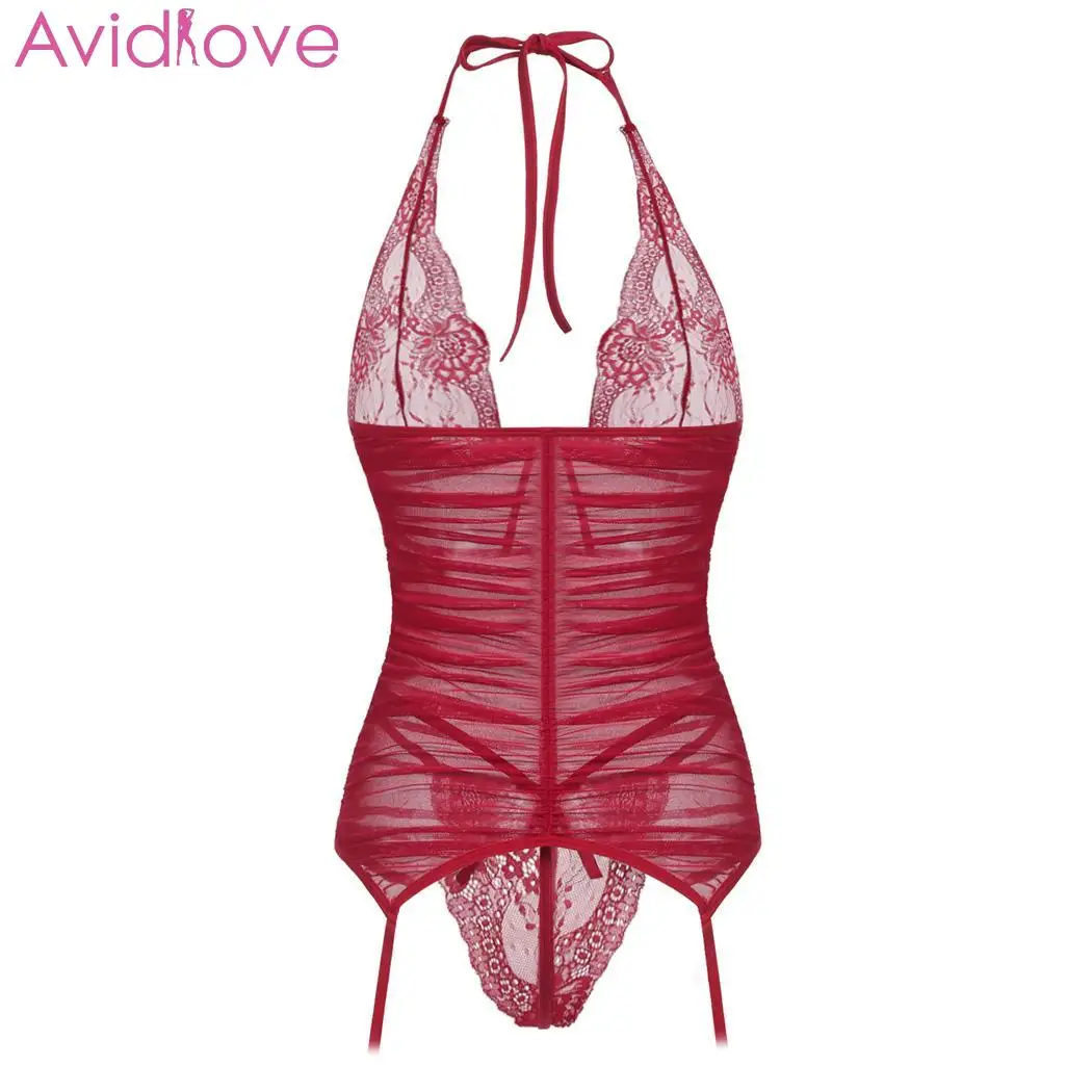 Avidlove женское сексуальное нижнее белье эротическое кружевное с вырезом на шее