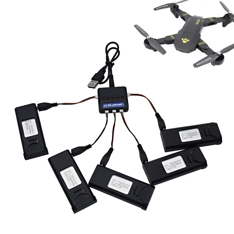 НОВЫЕ комплекты зарядных устройств для VISUO XS809 XS809S XS809HW XS809W 3 7 в 900 мАч литий