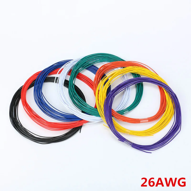10 метров тестовая линия провода 26AWG 1 3 провод ПВХ мм электронный кабель