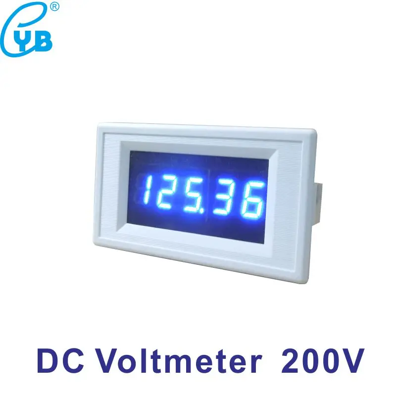 DC 200 в измеритель напряжения светодиодный цифровой вольтметр Voltmetro Панель