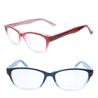 78223 bicolor anti blue ray fashion reading glasses gradient color hyperopia fake prescription reader for women