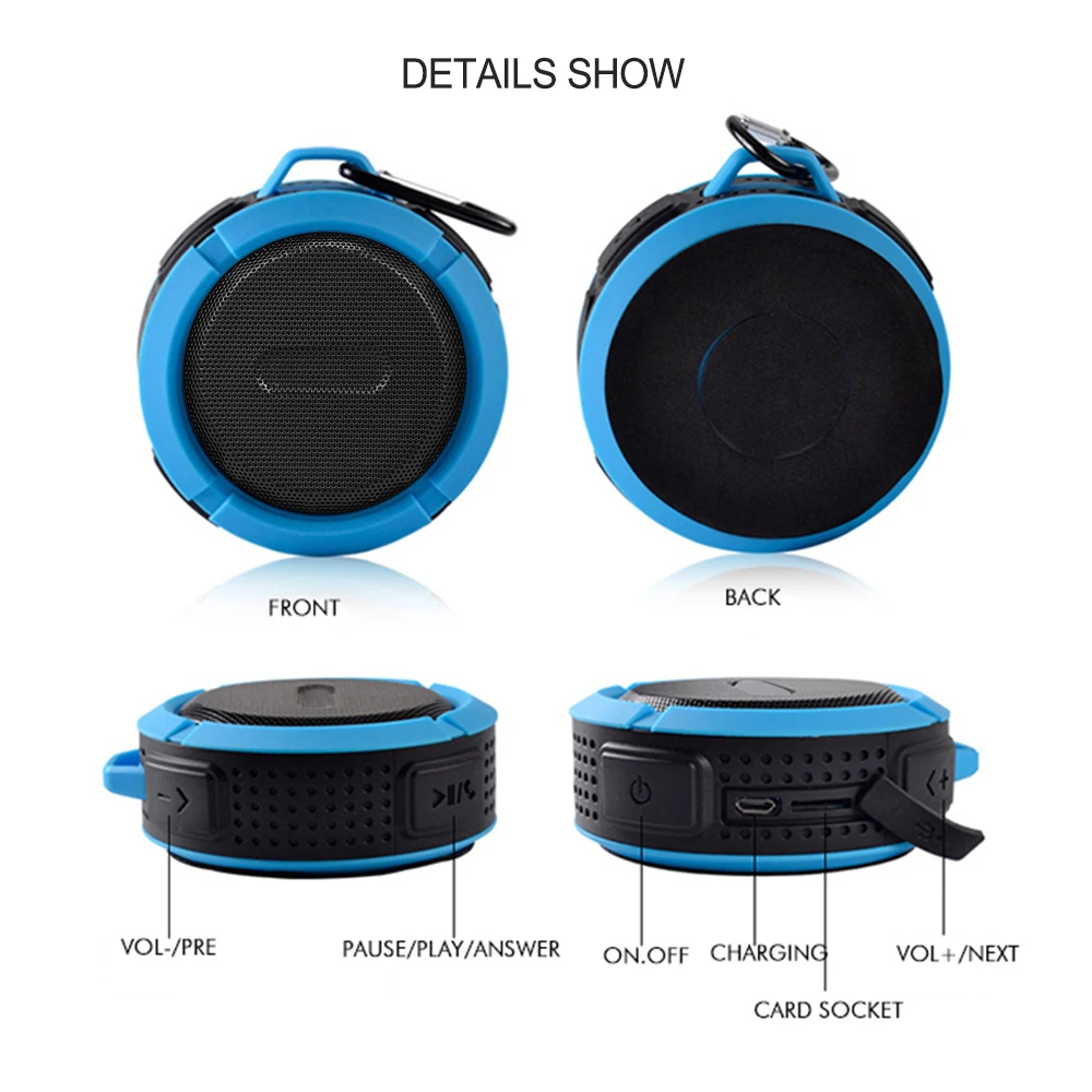 C6 Беспроводной Динамик s Портативный Bluetooth Водонепроницаемый резонирующей