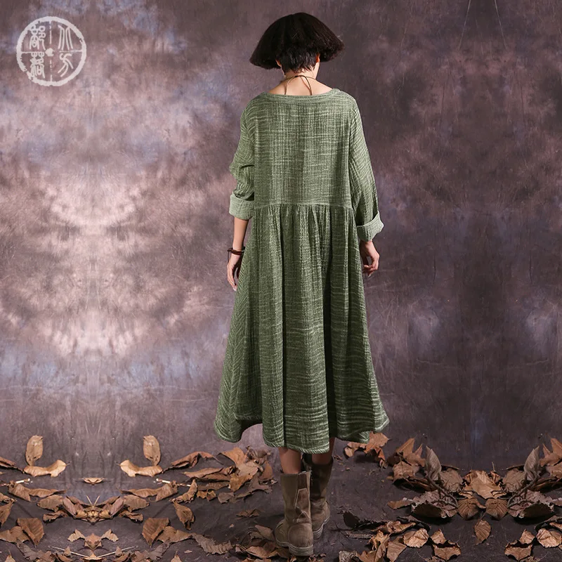 Buykud женское платье большого размера хлопок белье Vestido 2019 весенние женские