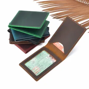 Обложка для водительского удостоверения из натуральной кожи, ручная работа