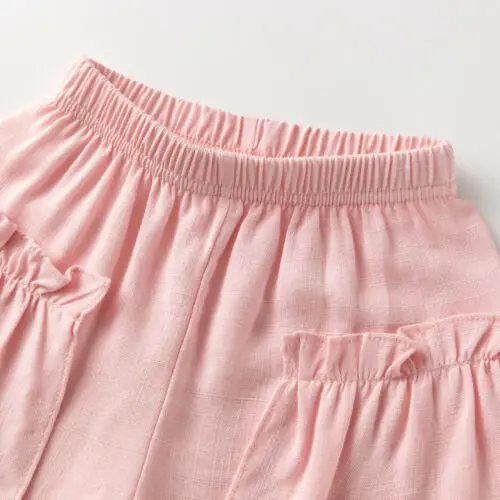 2 шт. детские летние хлопковые шорты с карманами и футболка|Комплекты одежды для