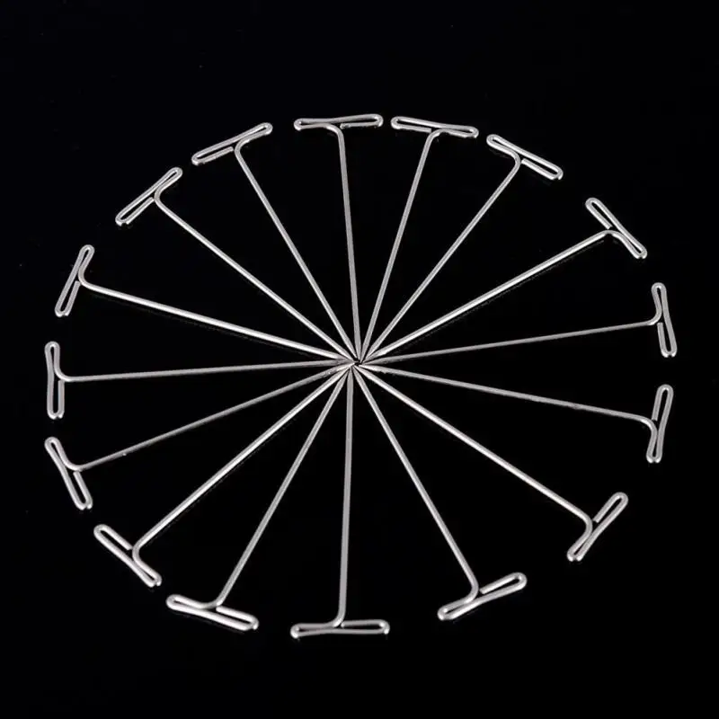 100 шт./корт Т-образные зажимы для волос наращивание фиксация на манекена холст