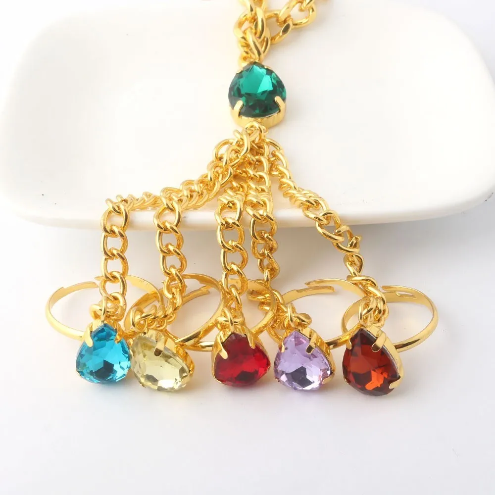 

ROLILASON Reunion 4Unlimited stone New golden bracelet color crystal zircon retro gift suitable for women jr2168