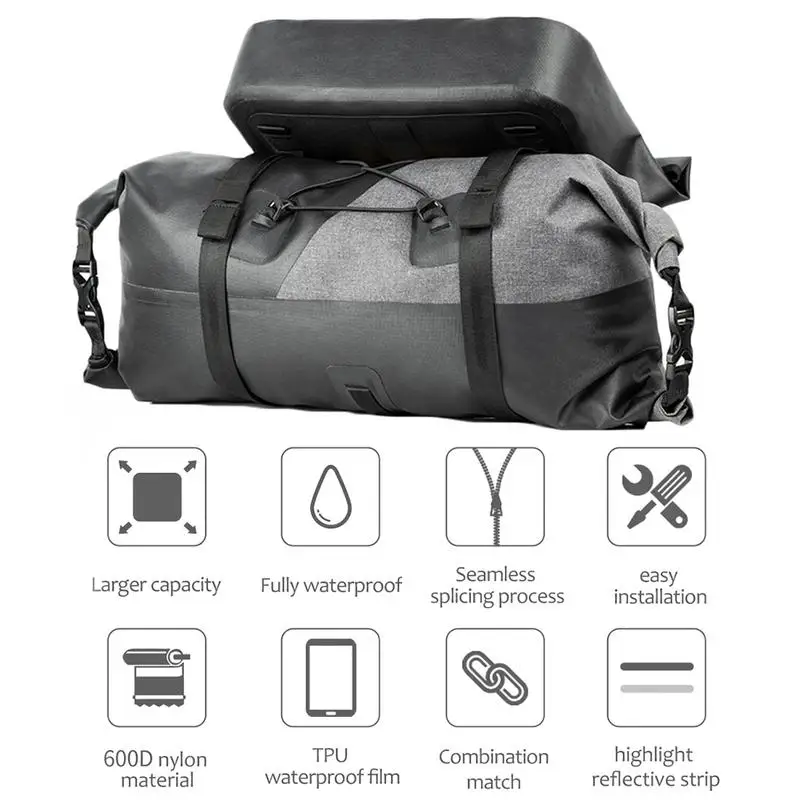 

Bicycle Handle Bag Horizontal Large Waterproof Front Bag Road Mountain Bike Riding Equipment