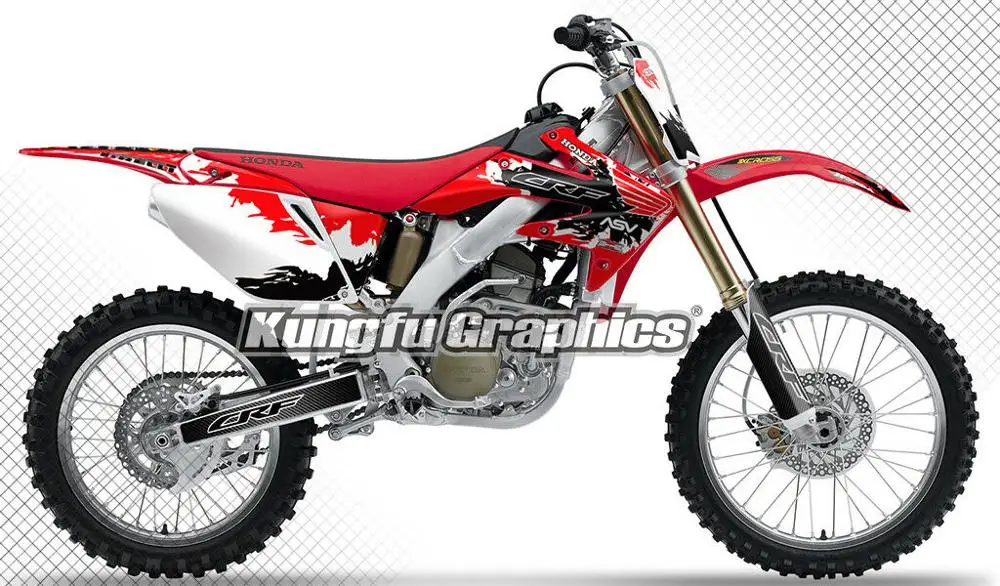 KUNGFU графика MX гоночная Наклейка мотоцикл набор графических наклеек наклейка для