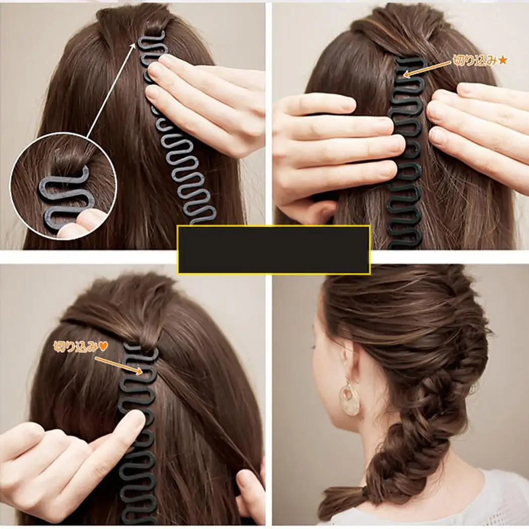 Женская мода DIY инструмент для укладки волос Плетеный зажим палочка булочка