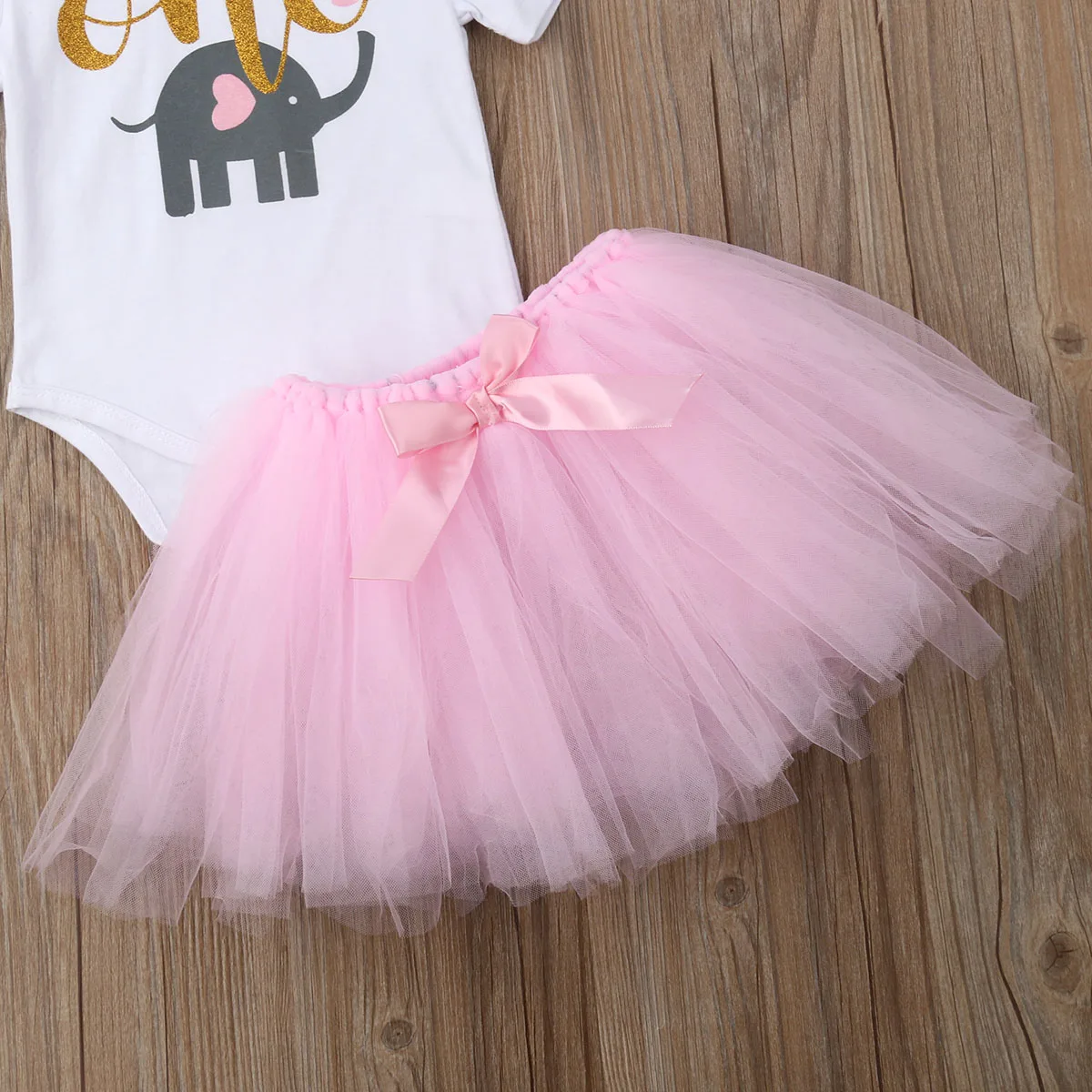 Одежда для маленьких девочек на день рождения белый комбинезон с принтом