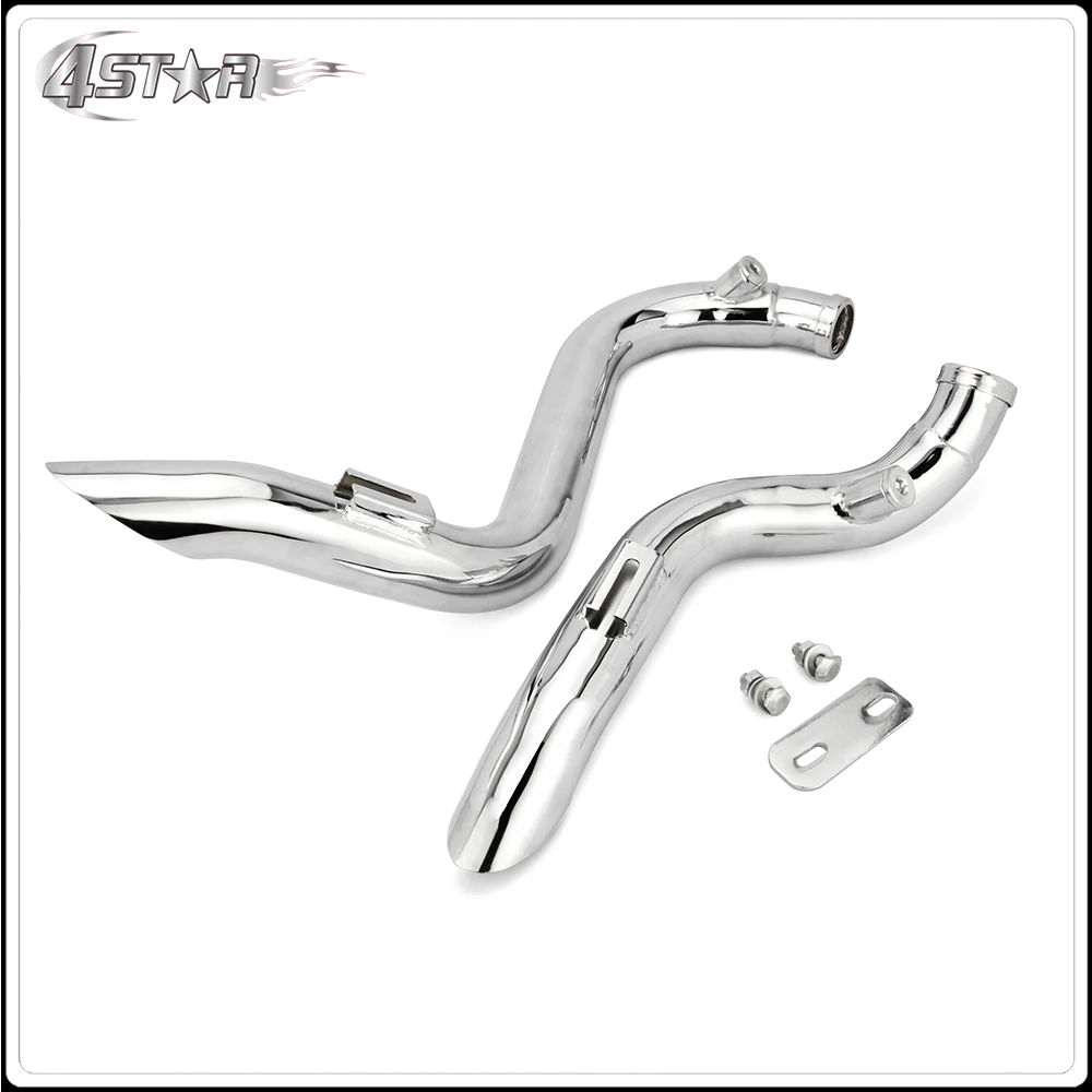 Motorbike Chrome Or Black Drag Exhausts Pipe For Harley Softail Touring Sportster Dyna FXD FXDWG Choppers Bobber Customs | Автомобили и