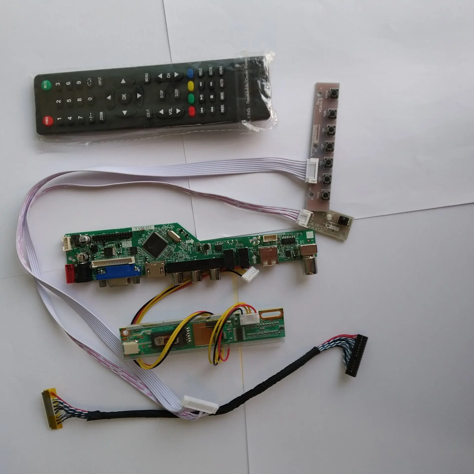 ТВ HDMI USB VGA AV ЖК-светодиодный драйвер аудио контроллера Плата дисплея для кабеля 23