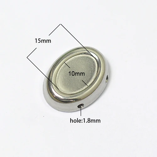 Beadsnice Stainless Steel Cabochon Tray Blank Bezel Setting DIY Jewelry Findings 38682 | Украшения и аксессуары