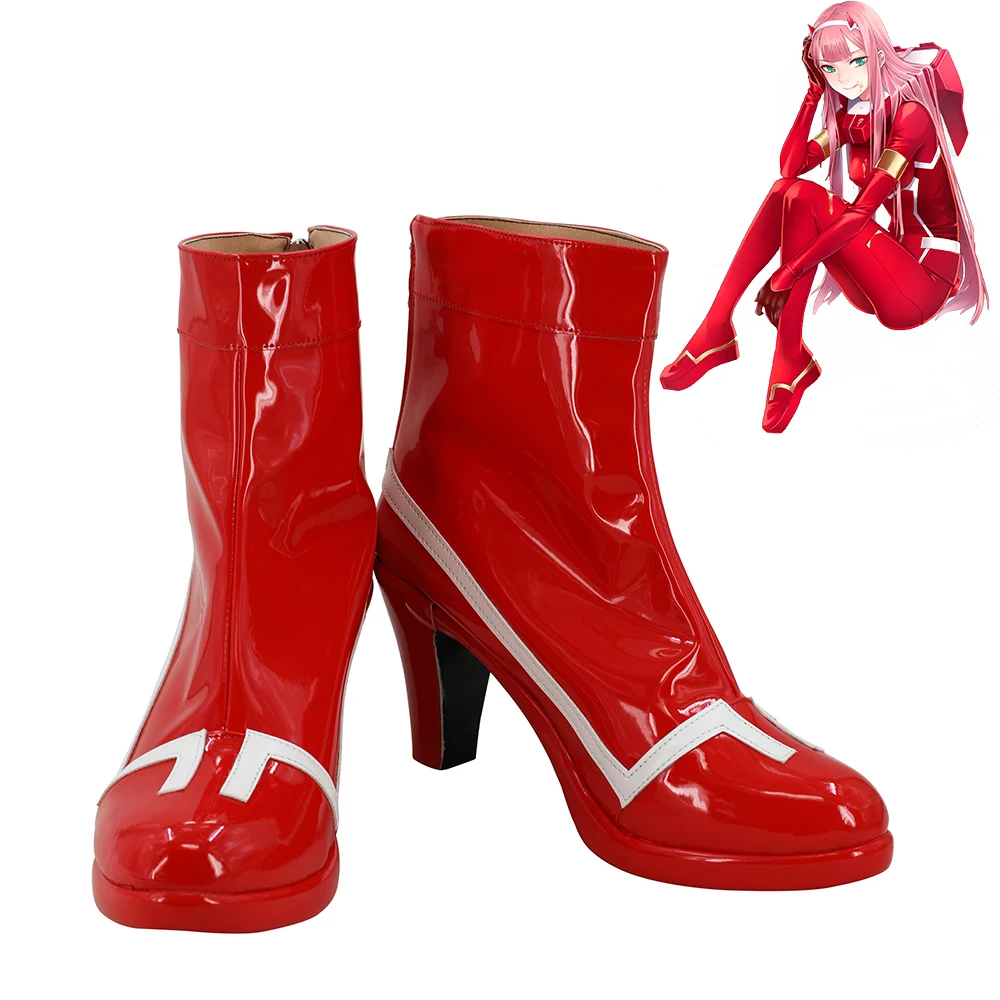 

DARLING in the FRANXX Dari-fra ZERO TWO Code 002 Cosplay Shoes Women Boots