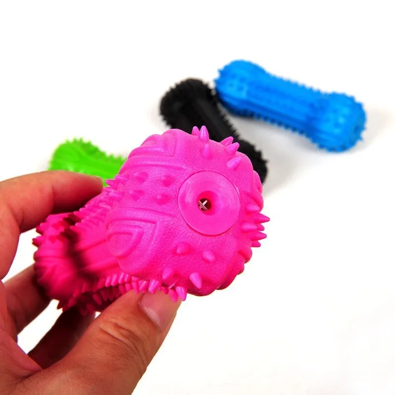 TPR резиновая собачья игрушка кость жевательная для питомцев чистящая зубная щель