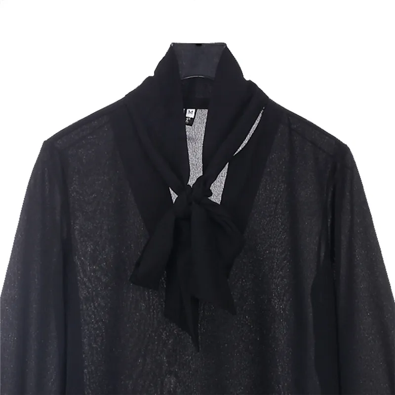Trendy Women clothes Casual Long Sleeve V-neck Loose Chiffon Blouses one pieces Ladies solid Shirts pullover |