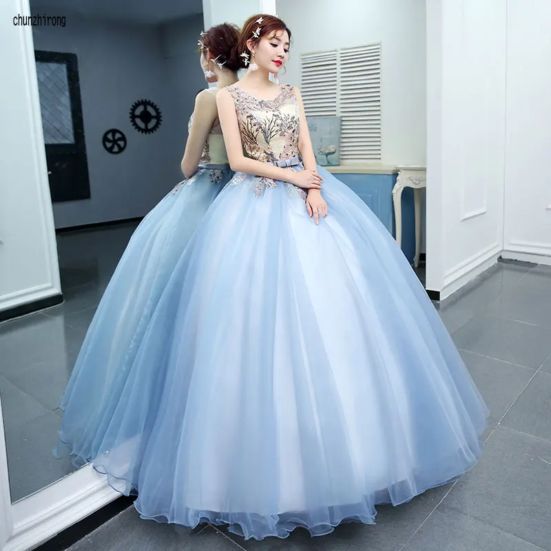 Милые 16 платьев Свадебные Длинные вечерние платья длина до пола Vestido de Debutante Para 15