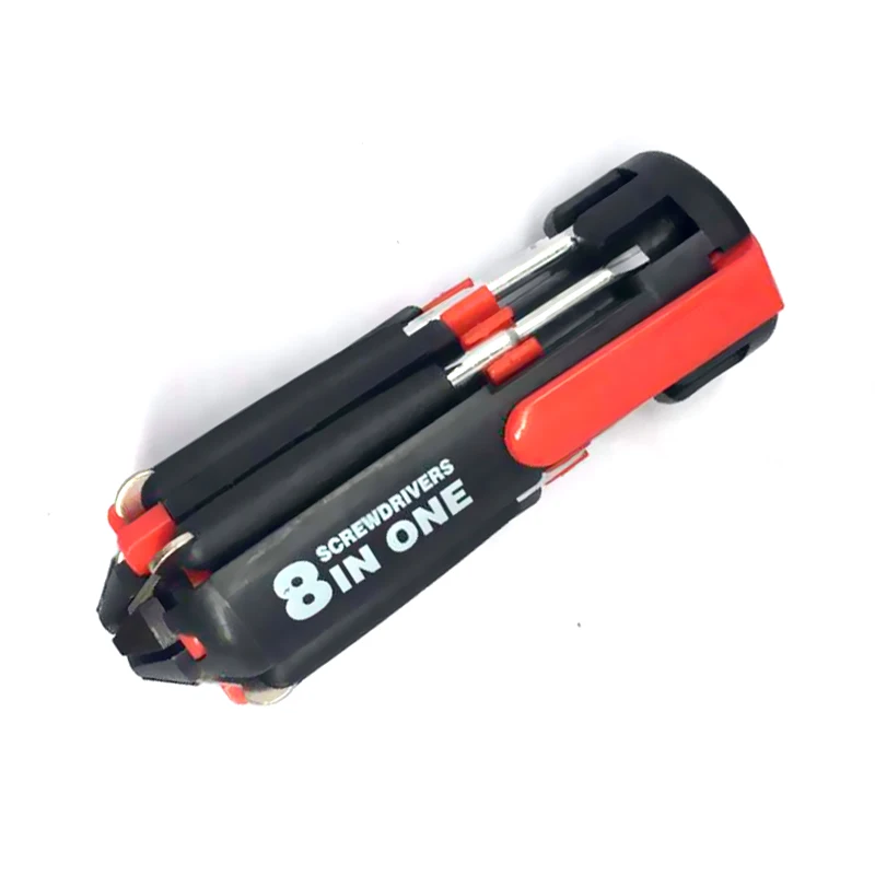 Полезные 8 в 1 Multi Портативный отвертка с 6 светодио дный фонарик инструменты Light Up