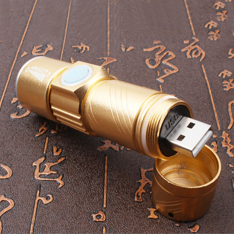 USB зарядка внутри батареи светодиодный фонарик портативные фонари